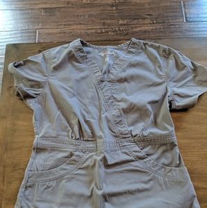 Light grey scrub top